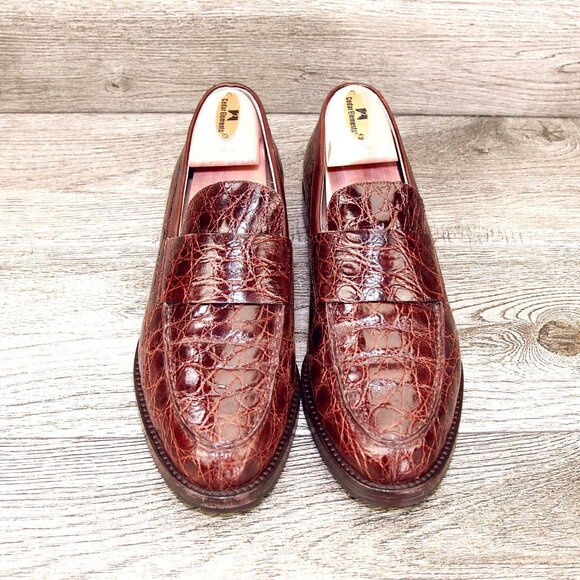 $1,370 Neiman Marcus GRAVATI Women's 9 M Genuine Crocodile * add $15 new Trees - Picture 2 of 16